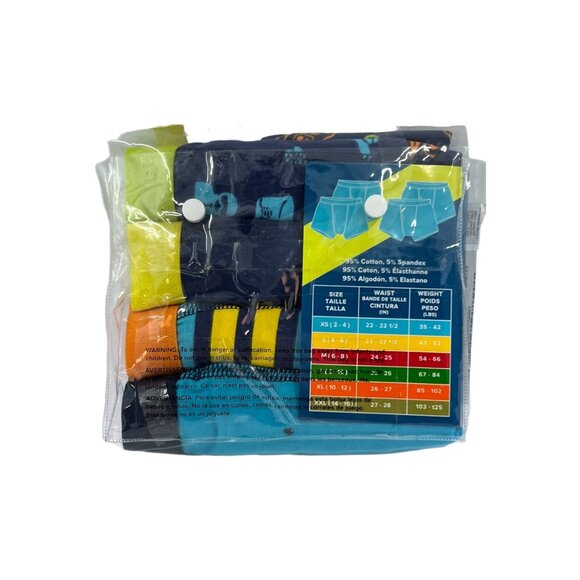 Trimfit Boxer Briefs Boys S 4-6  Set Of 4 Colorful Patterned Underwear - Picture 3 of 3